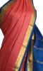 Classic Contrast Pure Mysore Crepe Silk Saree